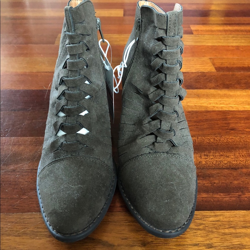 Dark Brown Heeled Booties